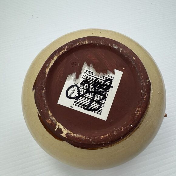 Vintage Pottery Bowl Bunny Rabbit Easter Carrots Candy Jelly Bean Bowl Decor - Picture 12 of 14